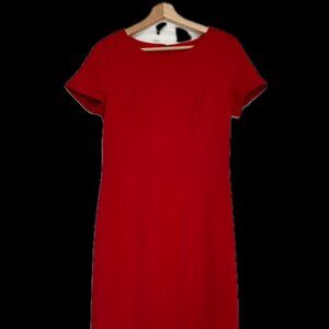 Red Women Knit Dress by Talbots, size-S